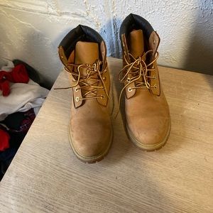 Tan Timberland boots